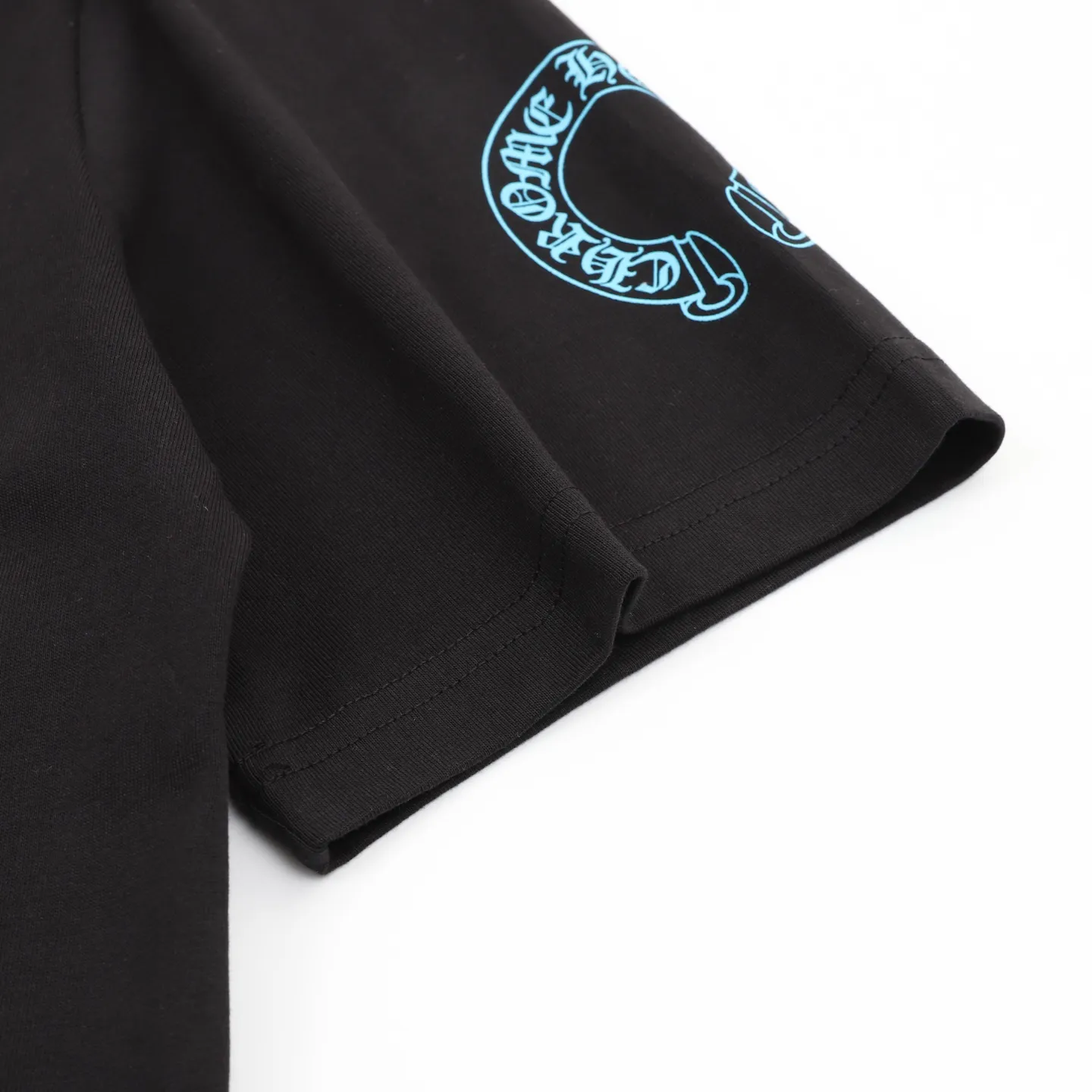 CHROME HEARTS CH Blue T ， + ， ， Same Style。 Size：S-XL